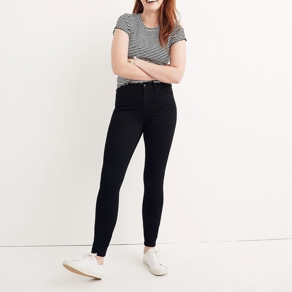 Madewell Roadtripper High Rise Stretchy Black Jeans Size 28 - Picture 1 of 7